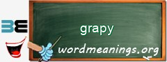 WordMeaning blackboard for grapy